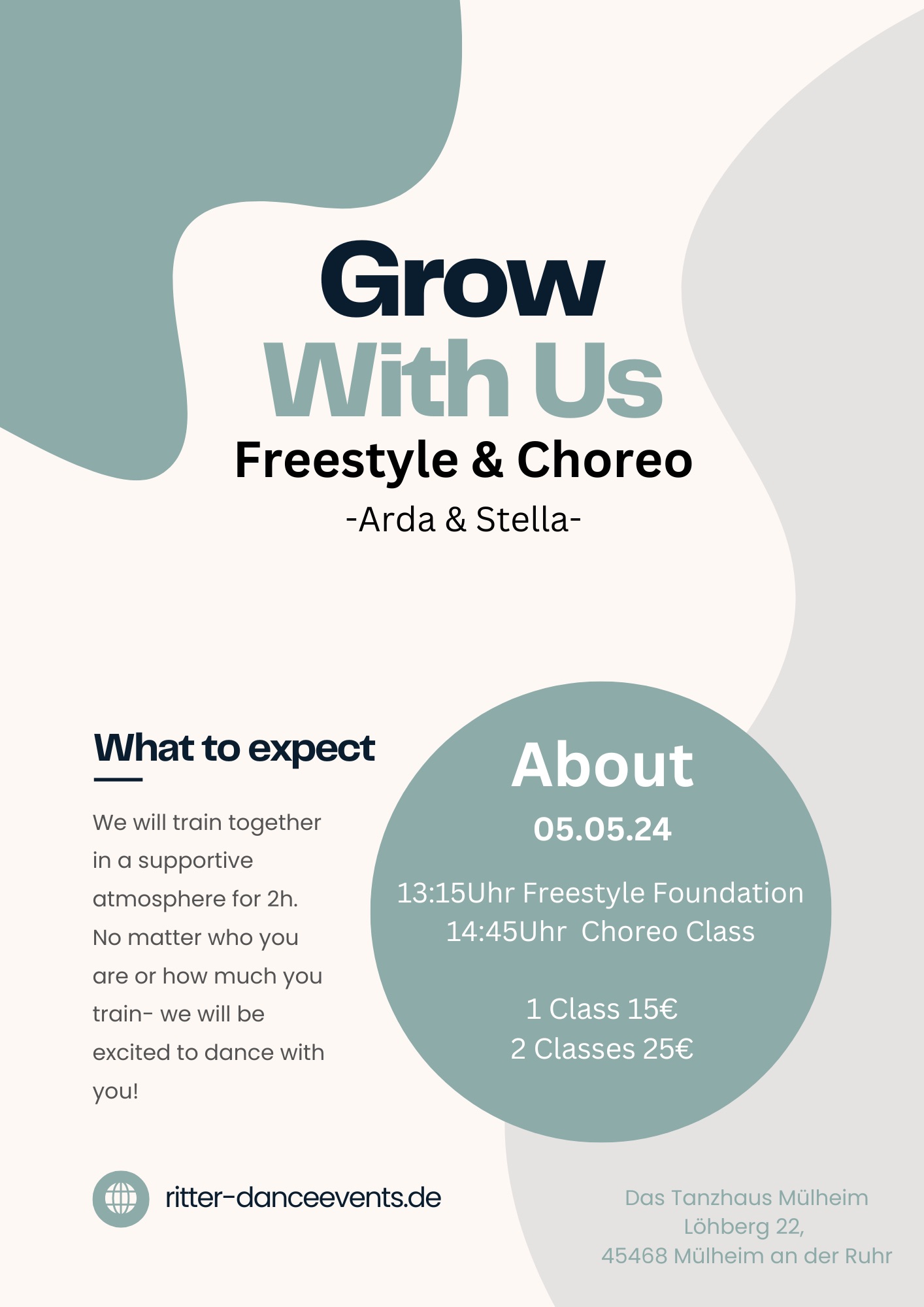 Flyer Grow With Us Workshop